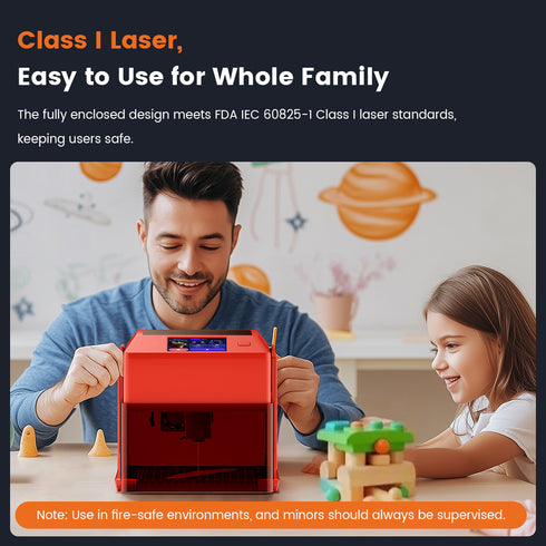 Smart Laser Engraver with Enclosure